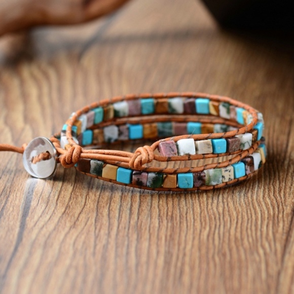 Leather Wrap Bracelet - Picture 2 of 3